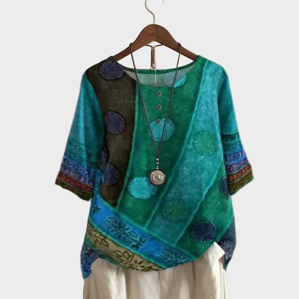 Valerie - Värikäs boho-toppi