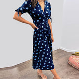 Monica™ | Tyylikäs pilkullinen mekko