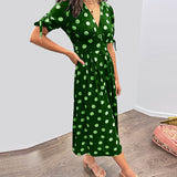 Monica™ | Tyylikäs pilkullinen mekko