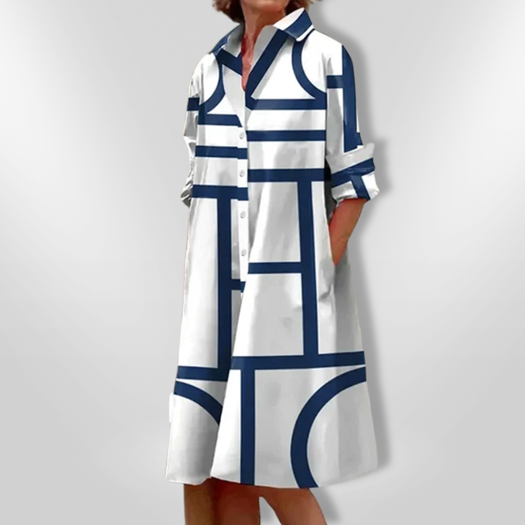 Helen™| Geometrisesti kuvioitu midimekko