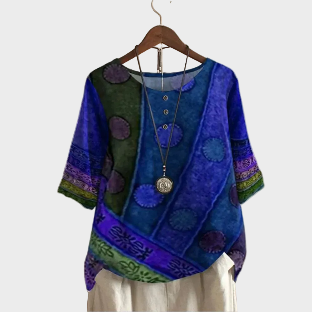Valerie - Värikäs boho-toppi