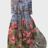 Mekko Πράρι impressionistisella kuvioinnilla