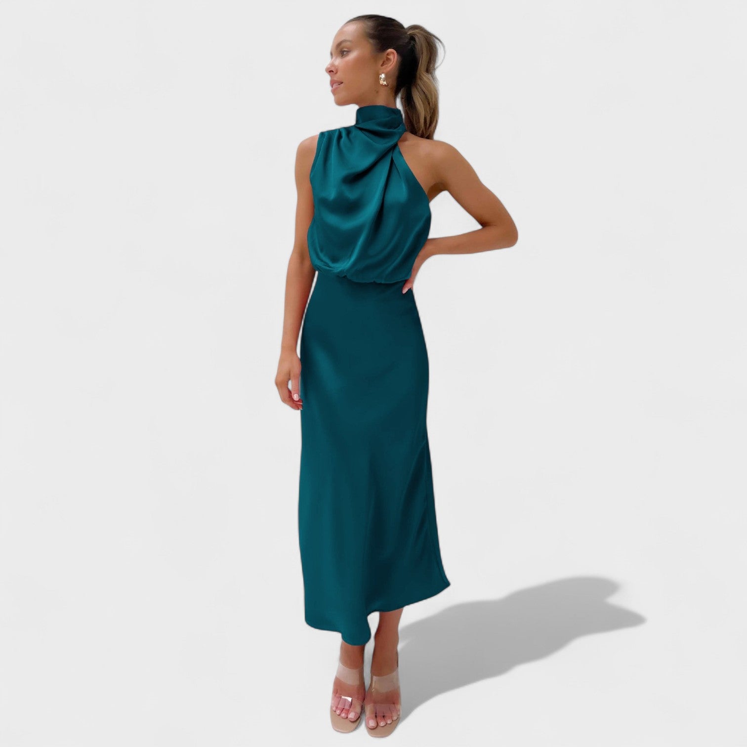 Alba - Satin Elegance -mekko