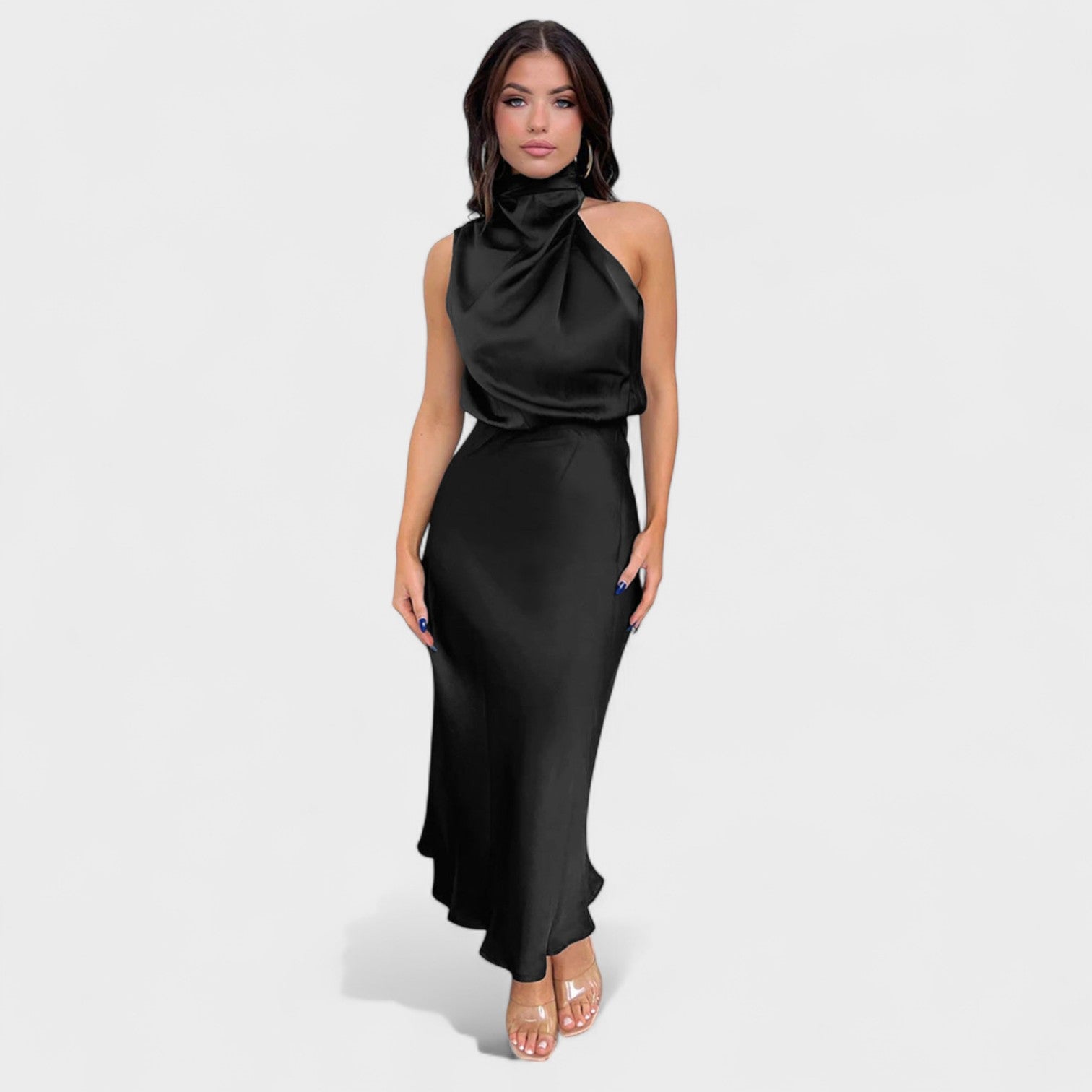 Alba - Satin Elegance -mekko