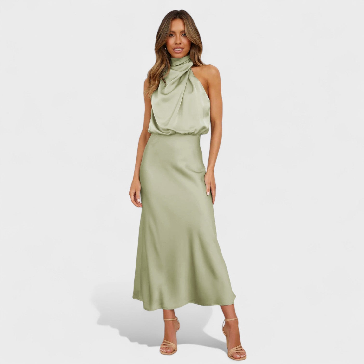 Alba - Satin Elegance -mekko