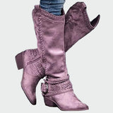 Retrohenkiset nahkaiset cowboy-saappaat